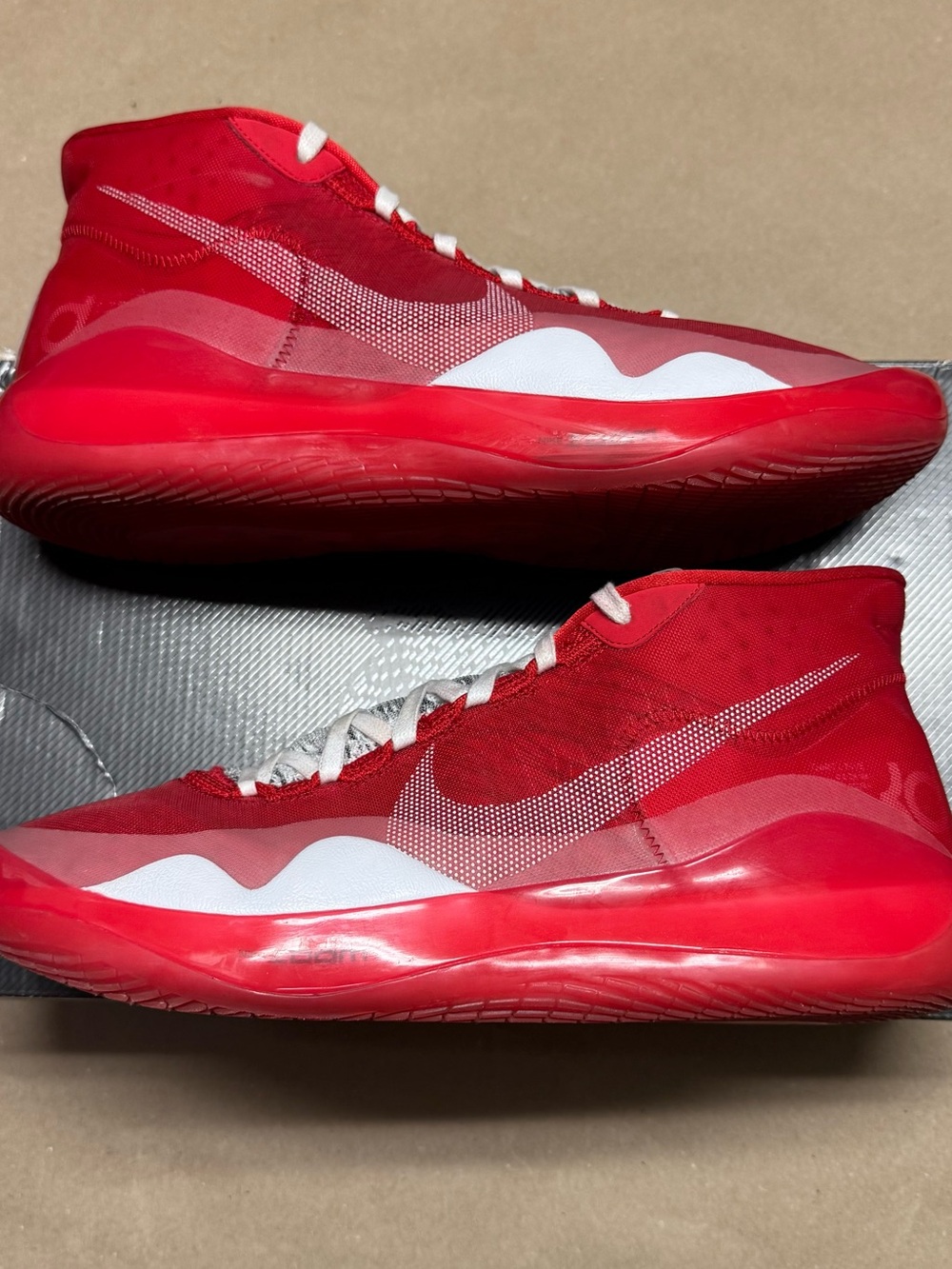 Nike Zoom KD 12 TB University Red Men’s size 14 basketball shoes Rare!